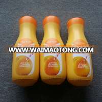 cheap orange inflatable juice beverage pvc plastic bottle for advertising